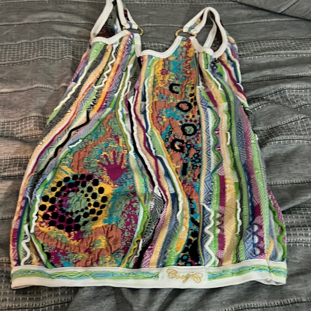 Vintage multi color coogi dress